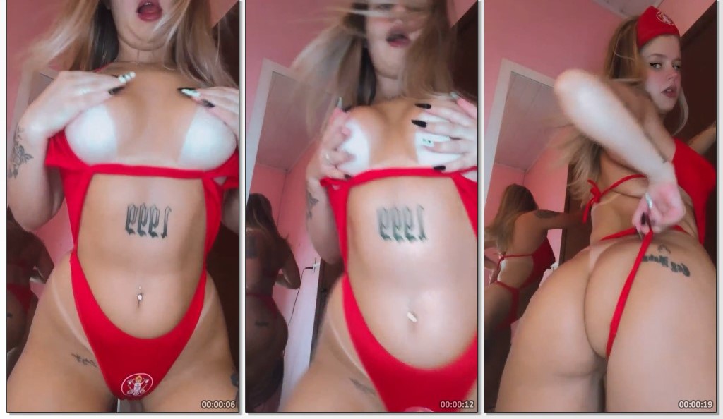 Karine Clerice sensualizando com a buceta a amostra