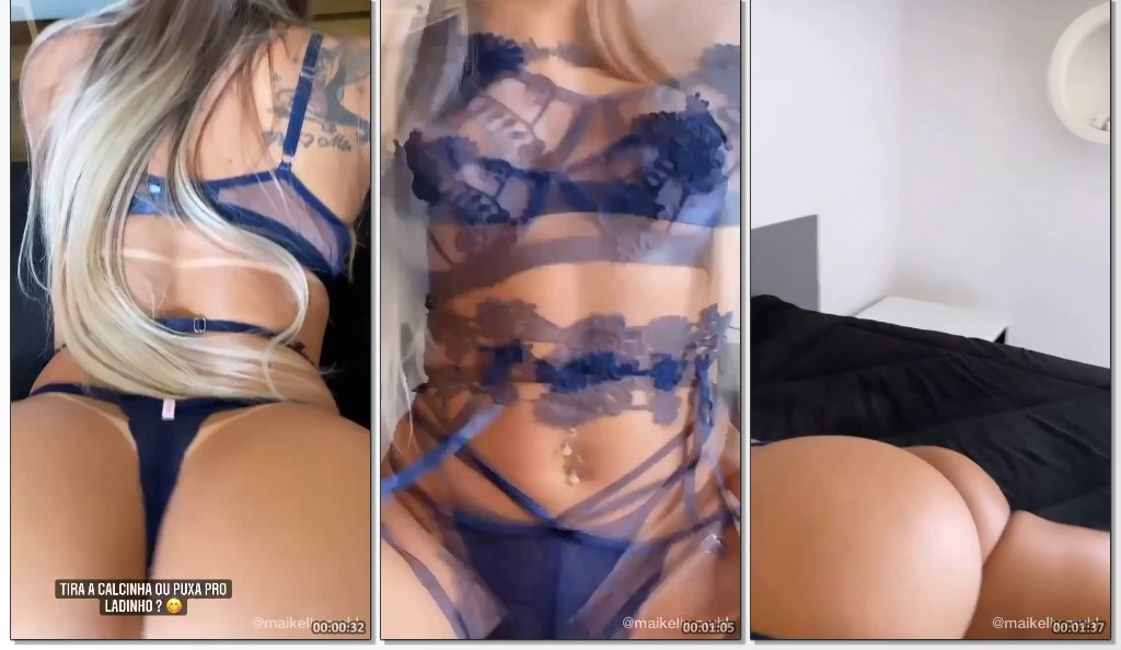 Maikelly Muhl pelada masturbando a buceta gostosa no sofá