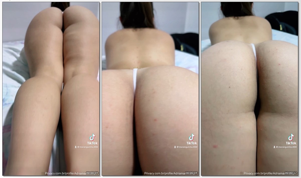 Adria Marcela de quatro ostentando sua linda bunda