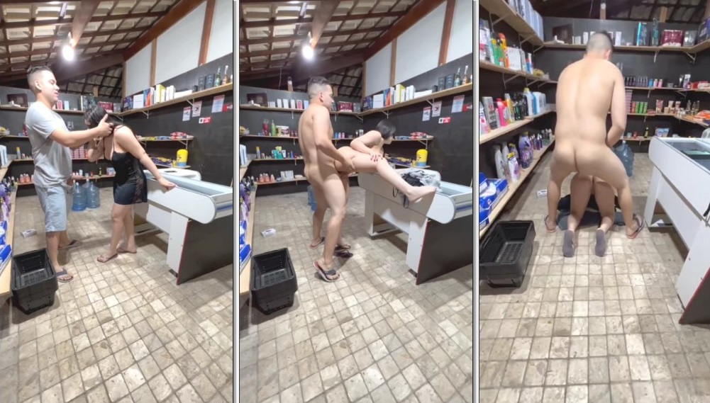 Badanninha branquinha safada em sexo proibido na padaria gemendo alto como uma vagabunda