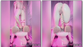 Belle Delphine cavalgando no brinquedinho até ficar gozadinha