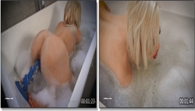 Cyberpunk Pixie gostosinha bem peladinha com a raba empinanda socando um brinquedo de borracha na bucetinha