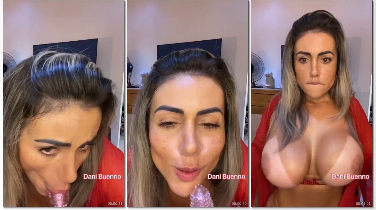 Dani Buenno gostosa de peitos grandes se masturbando solo