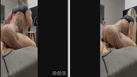 Débora gomes do rabo grande tatuado fodendo com força na pica grossa