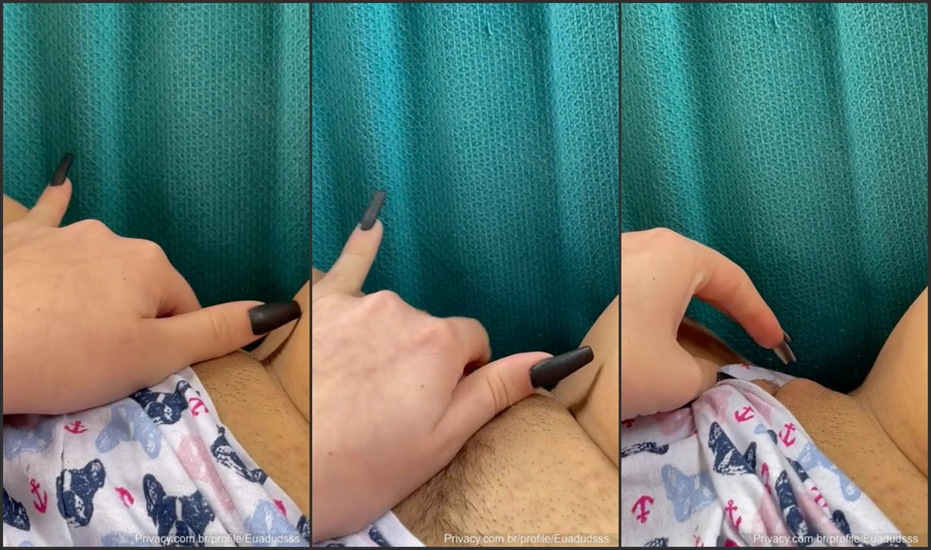 Duds Maionese safada joga short pro ladinho tocando siririca gostosa com tesão e gemendo muito