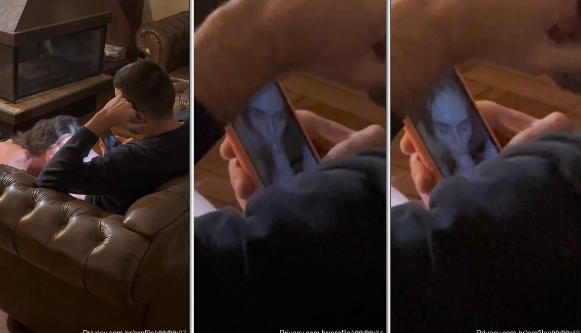 Fernanda Welter putinha deliciosa mamando rola com macho filmando com celular