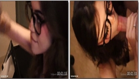 Hannah Owo novinha dando uma mamada no dotado e tomando uma gozado nos peitinhos