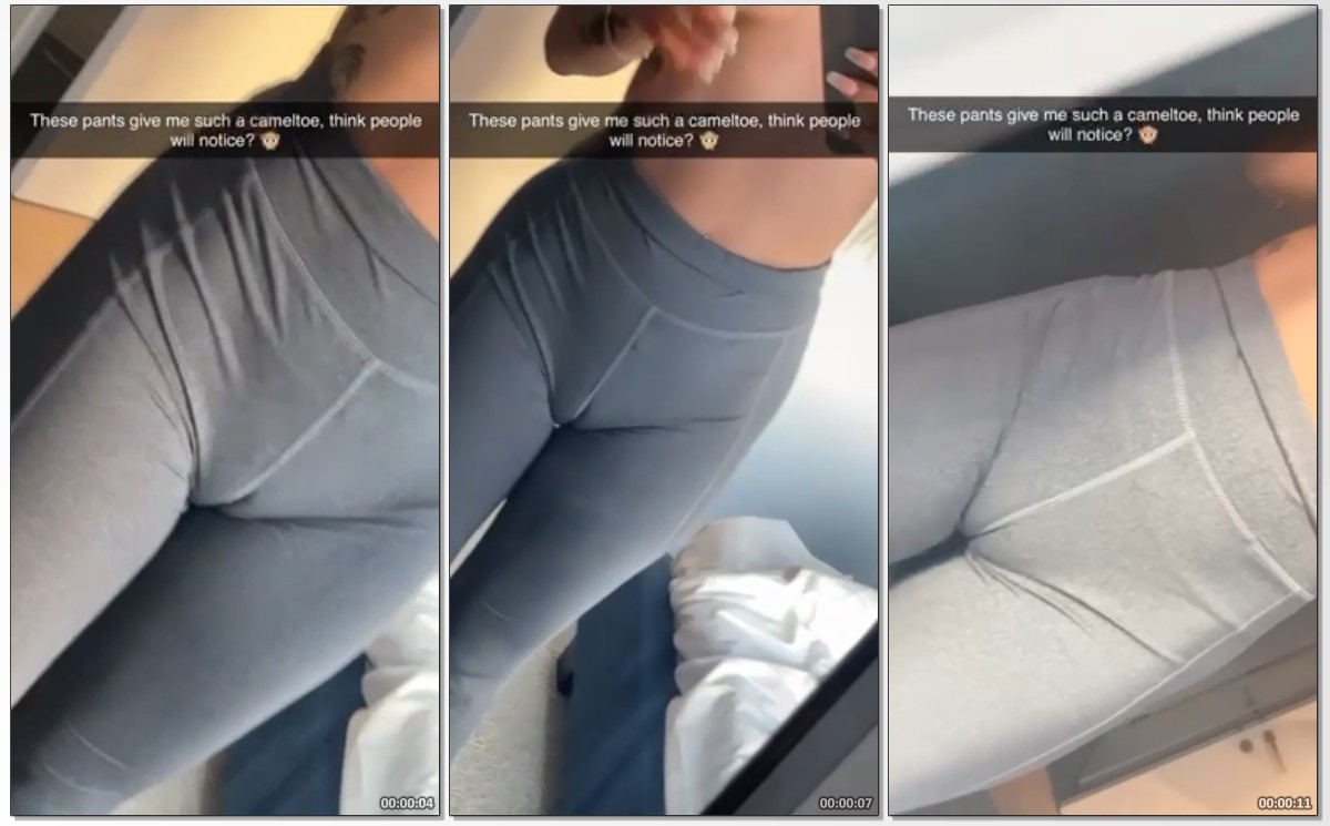 Zara Yazmin calça apertada rasgando a buceta ao meio exibindo o bucetão