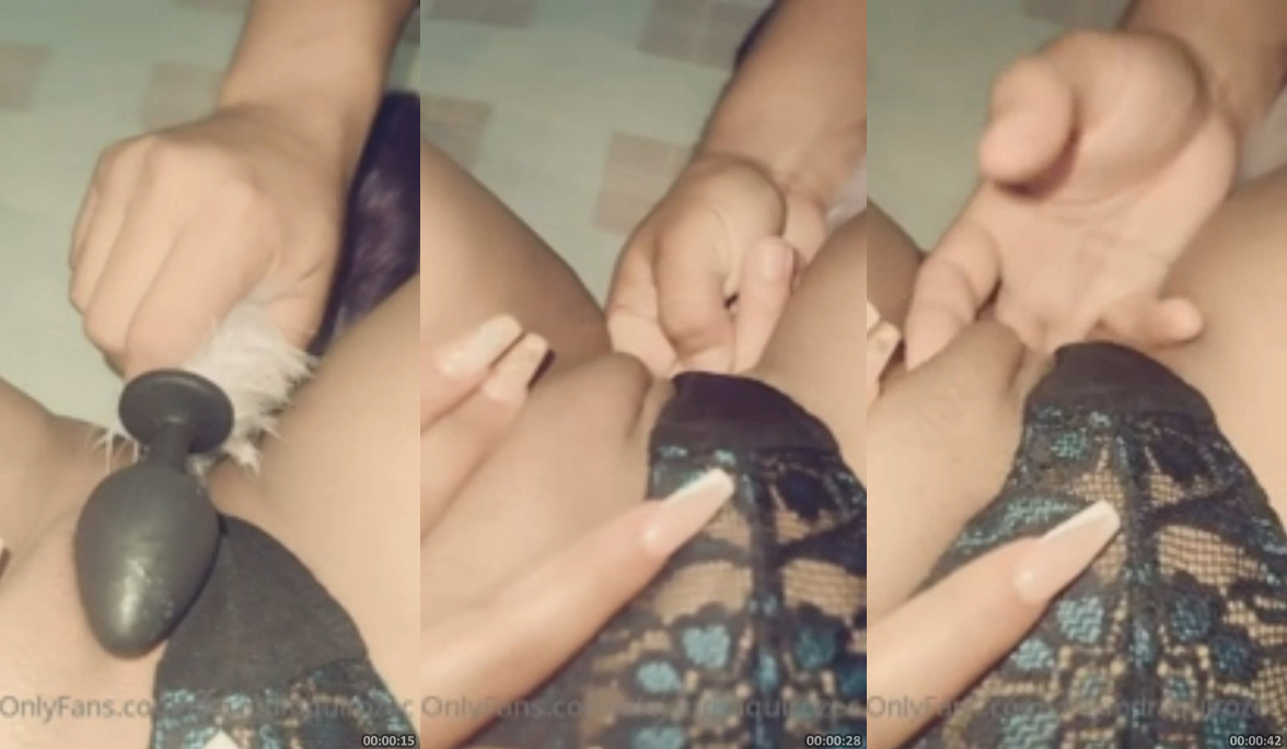 Alejandra Quiroz tomando dedada na buceta do novinho tarado