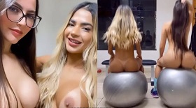 Alyne Lary e Paula Lima em vídeo vazado do Onlyfans oficial