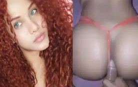 Angelina Pinela rabuda e nuda dando a bunda no sexo anal