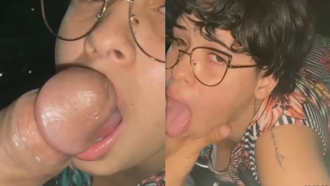 Flagra amador novinha Fadynha boquete com porra na boca no carro