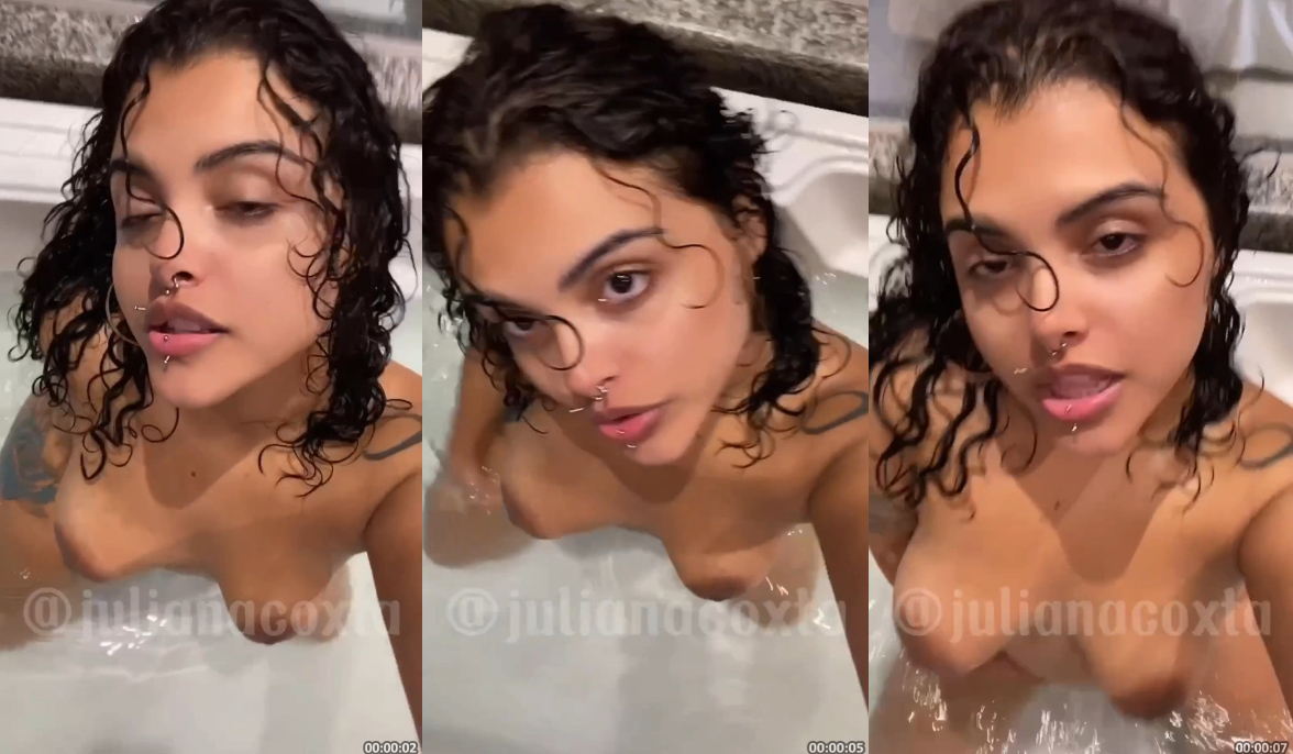 Juliana Coxta do câmera prive sensualizando nua na banheira