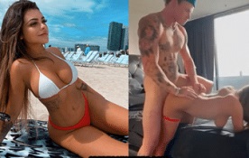 Mariana Falconiere gozando na rola com rabo empinado na cama