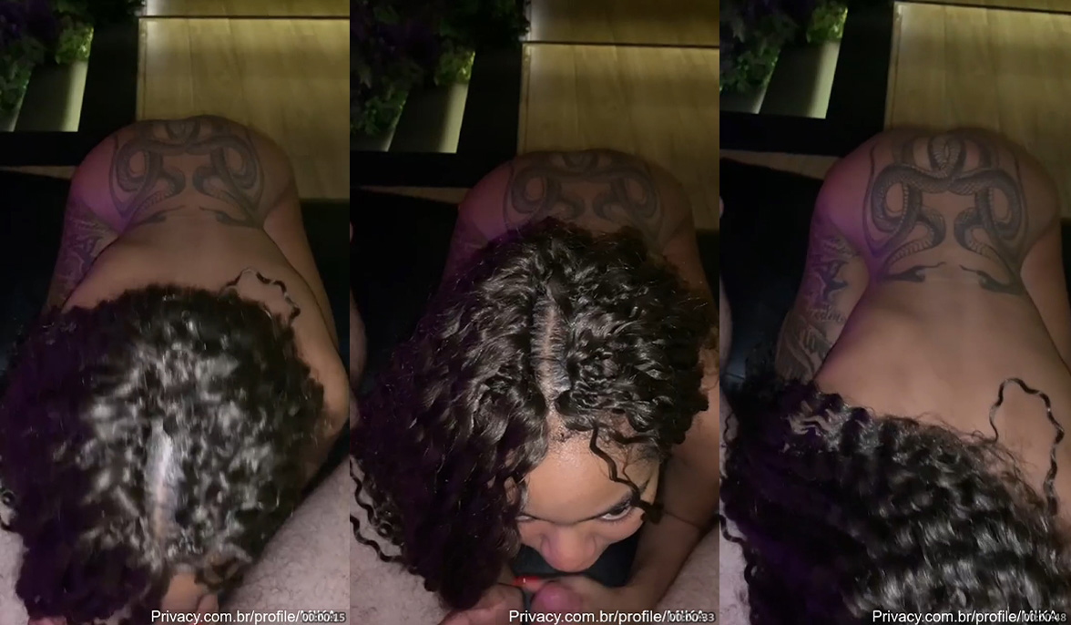 Mikaelly caiu na net peladinha de quatro pagando o melhor boquete