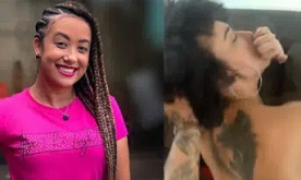 Pati Maia dando a buceta e sendo pega pelos cabelos no sexo de quatro