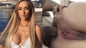 Pornô anal Nayara Harpper goza de quatro esfregando a xota com rola no cu