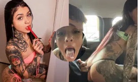 Thayna Crispim pelada e gostosa gemendo na rola do macho dentro do carro