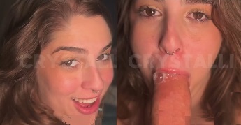 Crystalli fodendo no pelo e deixando o comedor gozar dentro da buceta