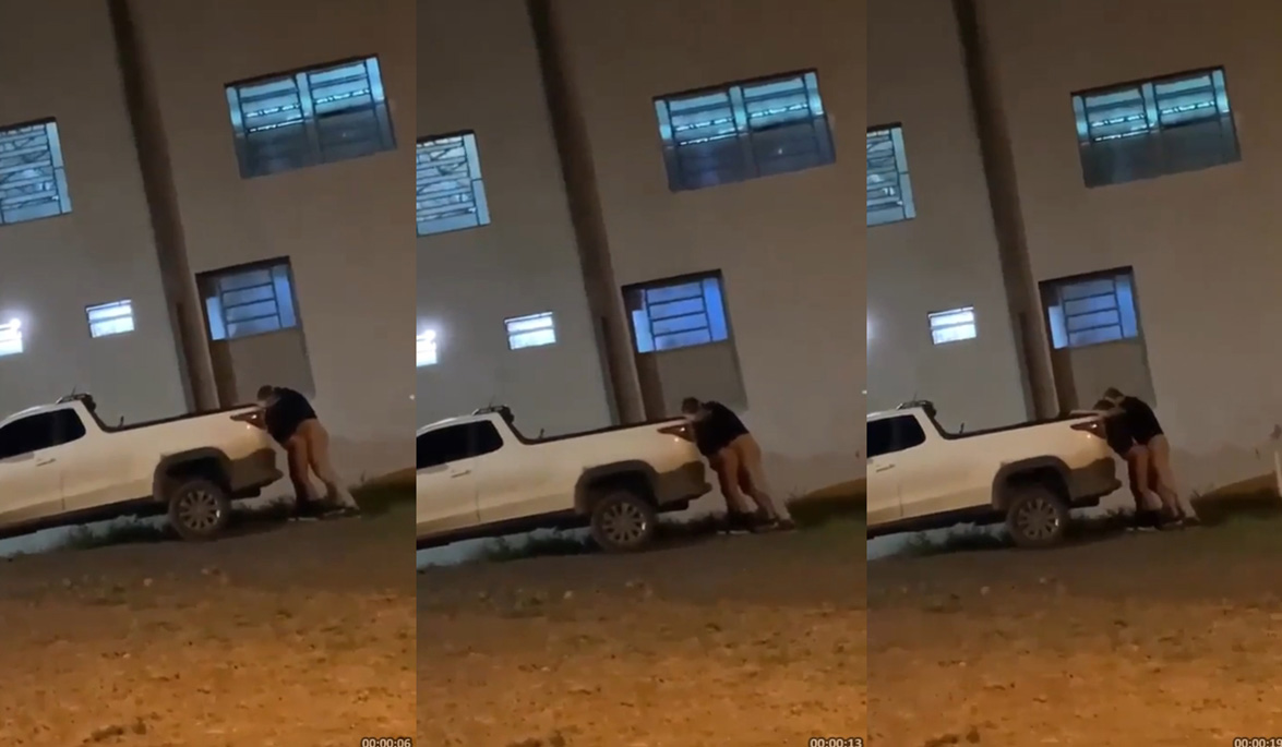 Flagra amador casal pelado transando na rua bêbados e safados