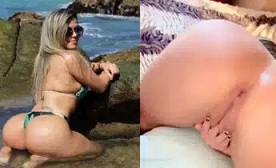 Hellem Mel pelada e safadinha gozando em masturbação deliciosa e safada