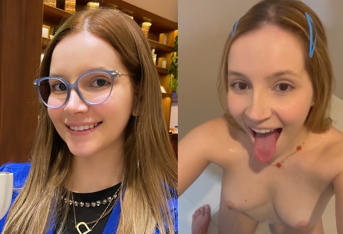 Lizzy Sweet golden shower deixando o macho mijar na cara e na boca