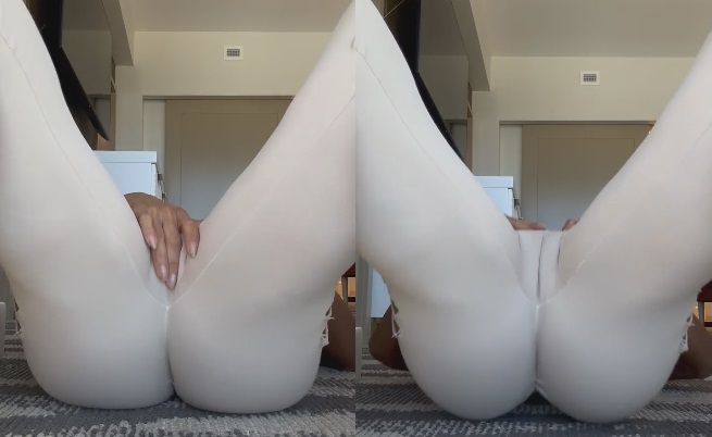 Modelo famosa ex mulher do cantor Belo alisando o bucetão carnudo