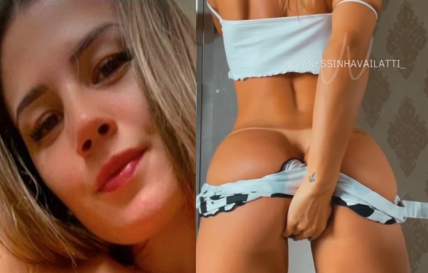Vanessinha Vailatti vazou na net entuxando o dedo no cuzinho guloso