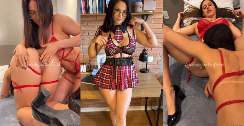 Isa Viajante sexo lésbico com amiga gostosa nua