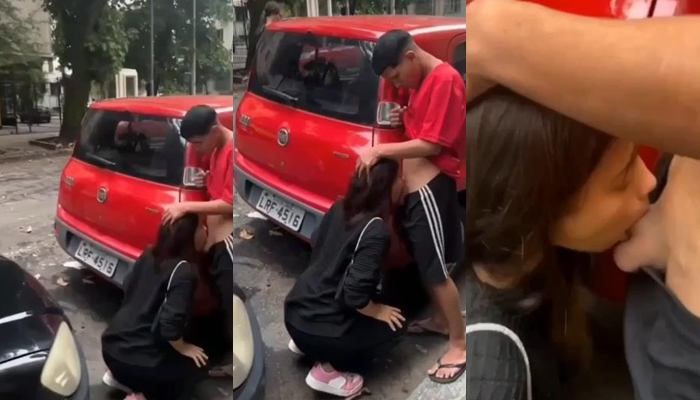 Boquete na rua gostosa pau do namorado